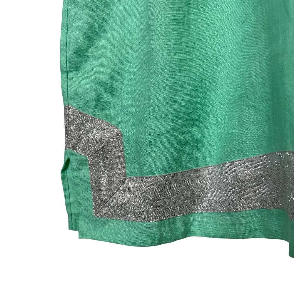 Sail To Sable Linen Tunic Mini Dress STS Resort Wear Preppy Size XL - Picture 3 of 6